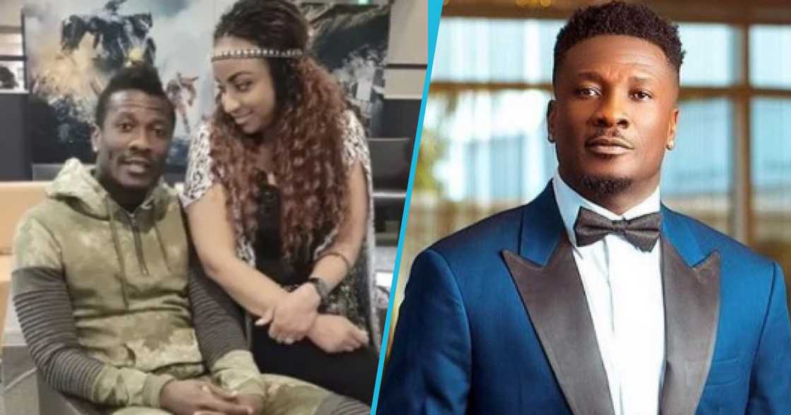 Photos of Asamoah Gyan and his ex-wife.