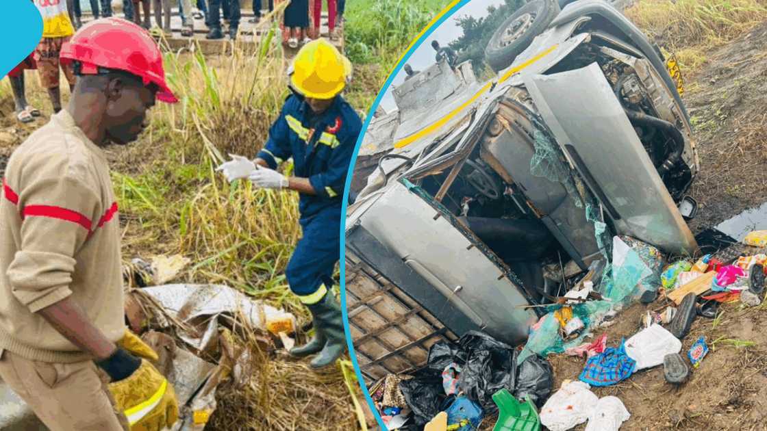 National Road Safety Authority, Road Crash, Nkawkaw-Accra Road, Sprinter Bus, Cargo Truck, Police arrest National Road Safety Authority, Road Crash, Nkawkaw-Accra Road, Sprinter Bus, Cargo Truck, Police arrest