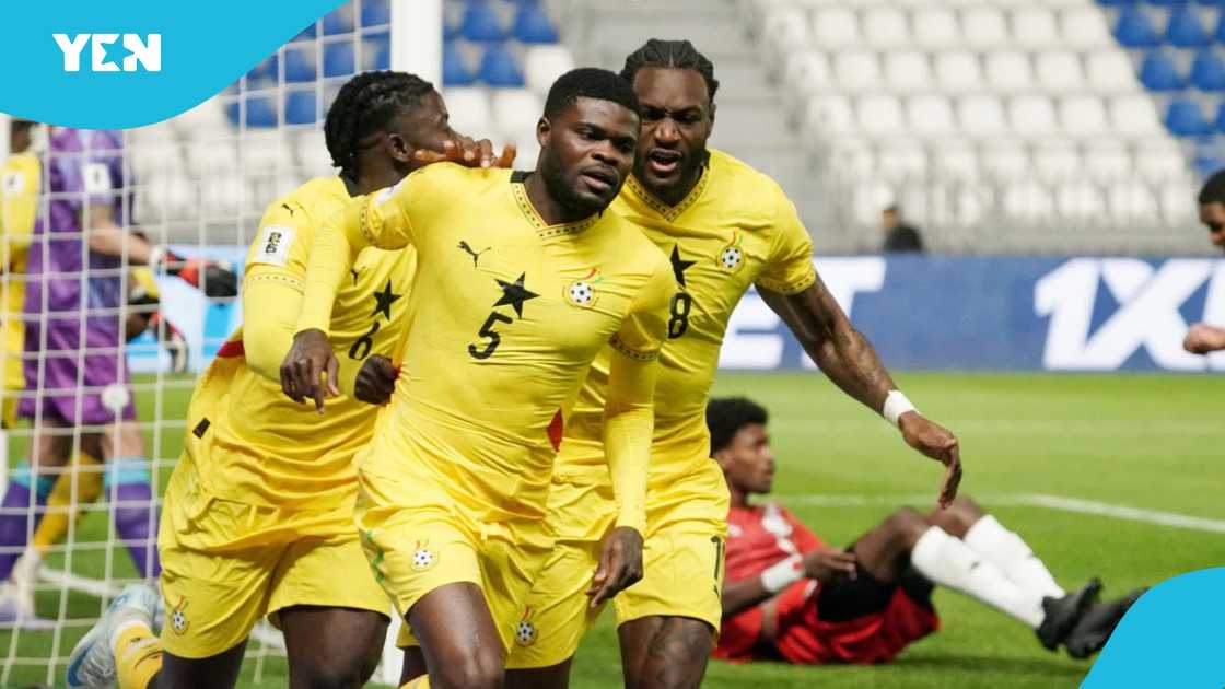 Ghana defated Madagascar 3-0 in the Madagascar vs Ghana World Cup qualifier on March 24, 2025 at Grand Stade d'Al Hoceima, Al Hoceima, Morocco Ghana defated Madagascar 3-0 in the Madagascar vs Ghana World Cup qualifier on March 24, 2025 at Grand Stade d'Al Hoceima, Al Hoceima, Morocco