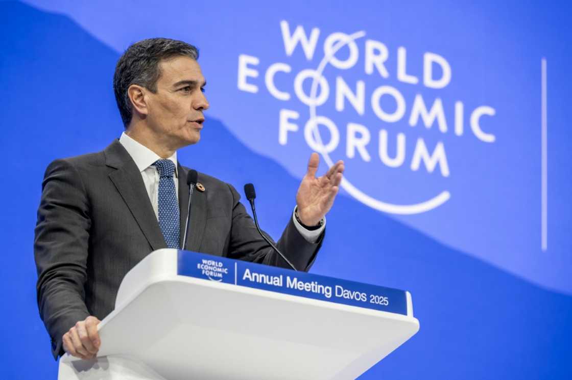 Spain's Prime Minister Pedro Sanchez proposed ending anonymity for social media users at an address in Davos Spain's Prime Minister Pedro Sanchez proposed ending anonymity for social media users at an address in Davos