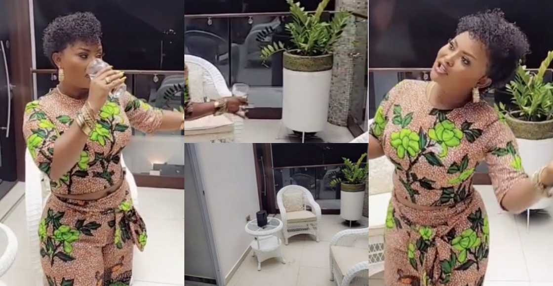 Nana Ama McBrown gives fans peek into her plush mansion as she jams to highlife song