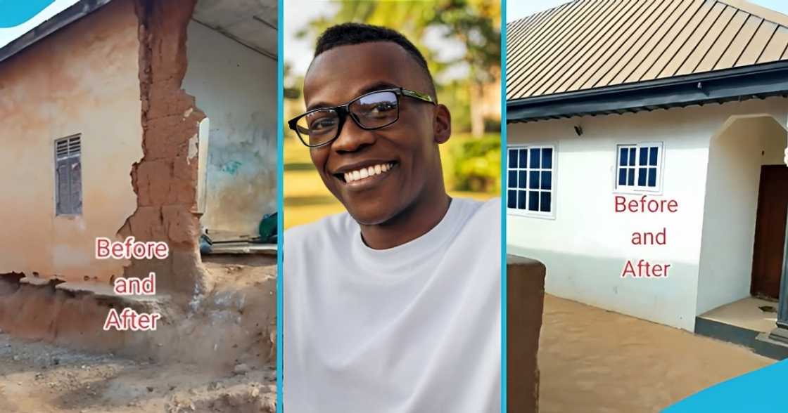 Ghanaian man, returns home, abroad, luxurious house, dilapidated house Ghanaian man, returns home, abroad, luxurious house, dilapidated house