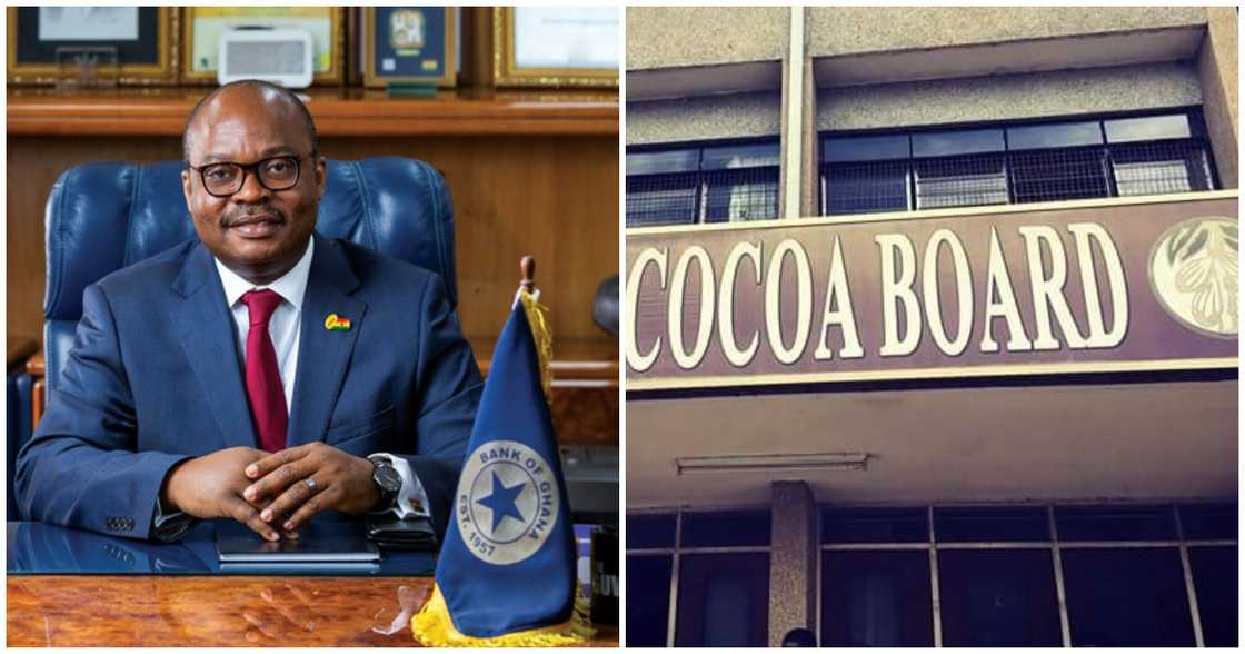 BoG Governor Dr Ernest Addison and Cocobod HQ