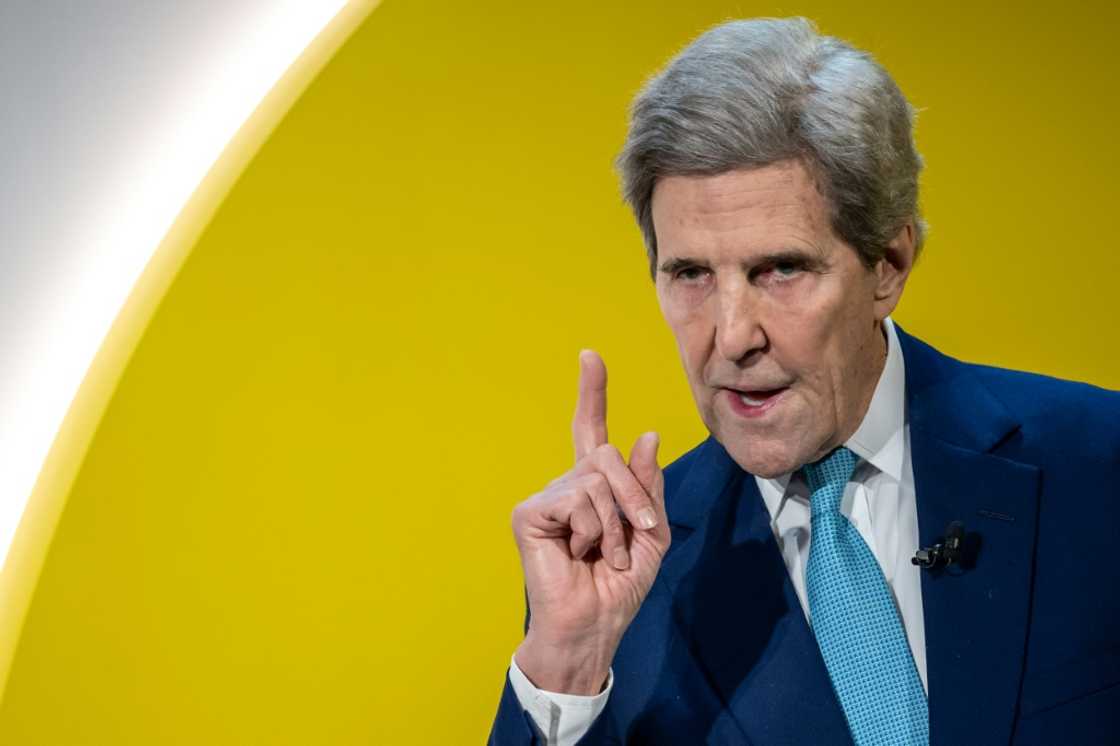 US climate envoy John Kerry wanted more money at the Davos forum