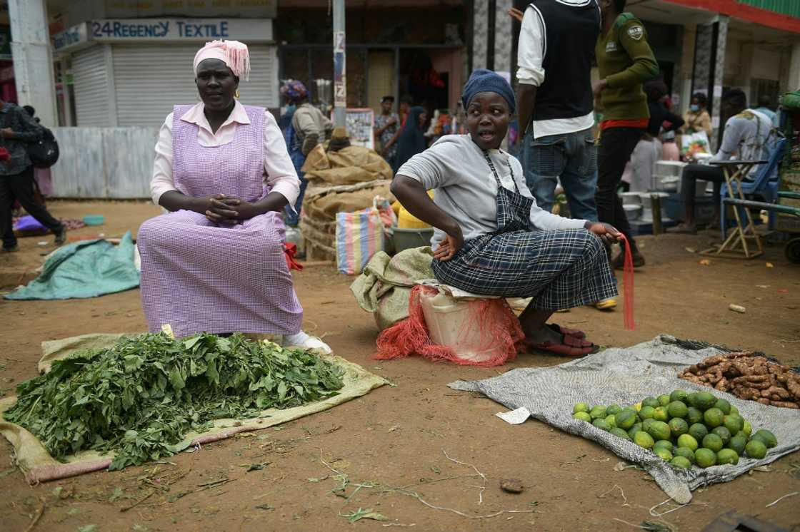 Julia Chepchirchir (left) says people are just not buying