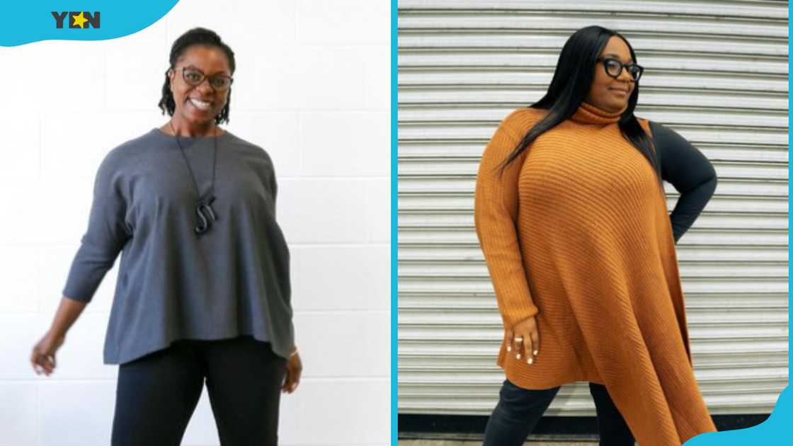 Women adorning tunic sweaters Women adorning tunic sweaters