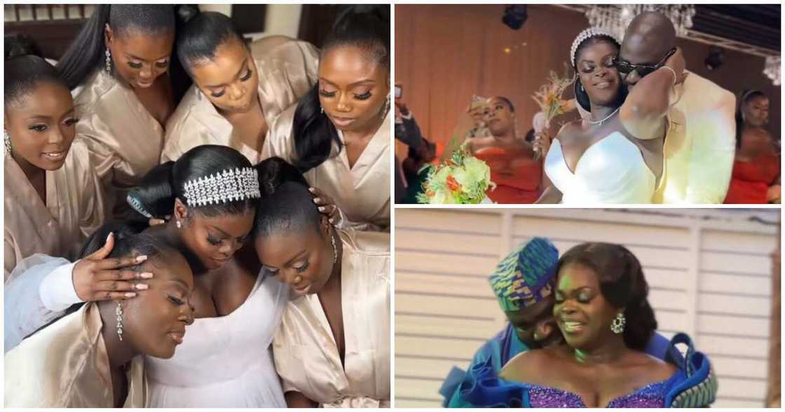 Ghanaian Melanin Bride With Big Bust Flaunts Cleavage In A Sleeveless Ruffled White Gown Ghanaian Melanin Bride With Big Bust Flaunts Cleavage In A Sleeveless Ruffled White Gown