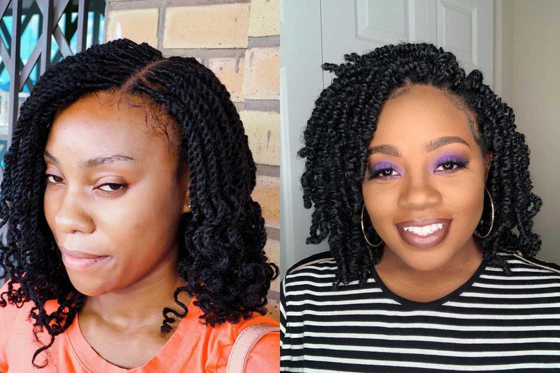 Curly Afro braids Curly Afro braids