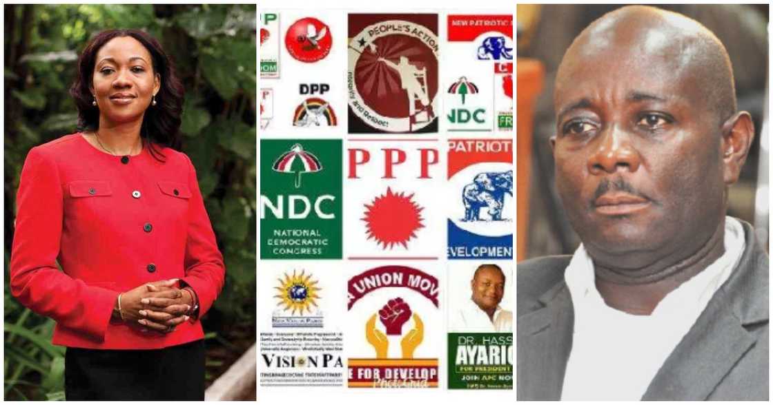 EC Chair Jean Mensa has expunged the names of 17 political parties from Ghana's register of political parties. EC Chair Jean Mensa has expunged the names of 17 political parties from Ghana's register of political parties.
