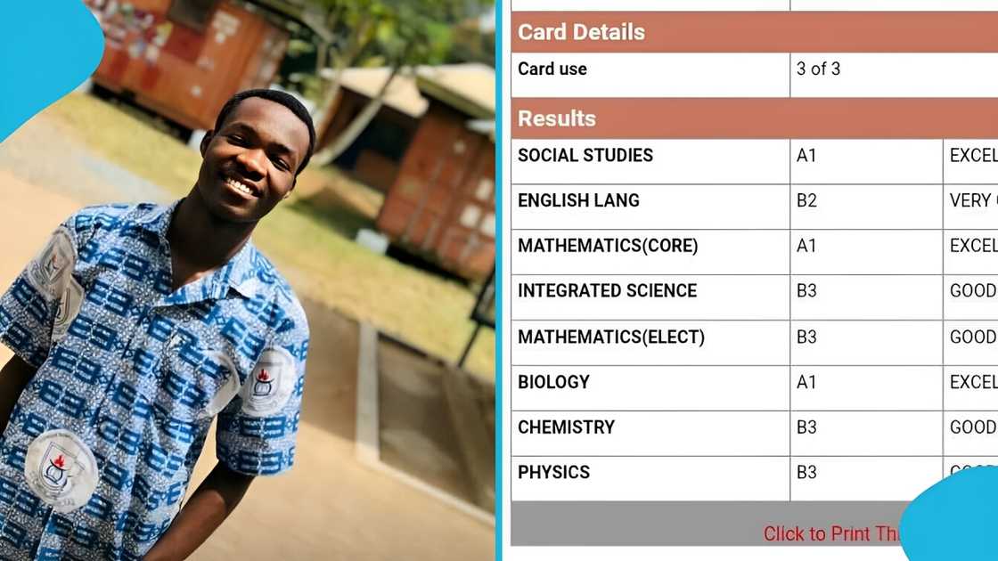 Young Man, Benkum Senior High School, WASSCE, WAEC, WAEC Releases Results