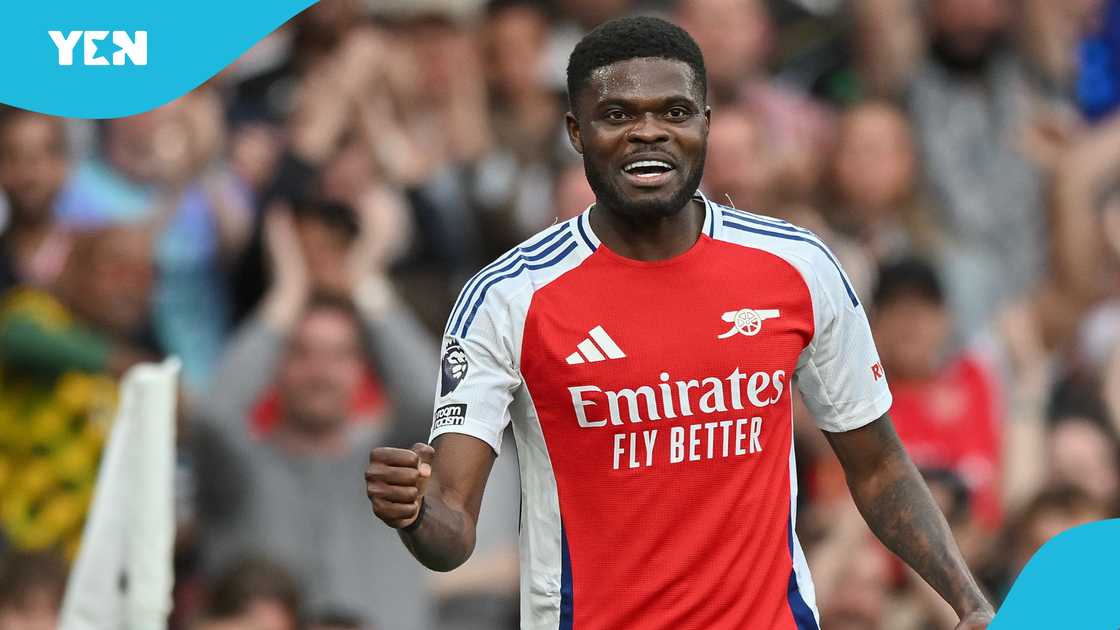 Thomas Partey, Arsenal, Premier League, Brentford FC, Emirates Stadium Thomas Partey, Arsenal, Premier League, Brentford FC, Emirates Stadium