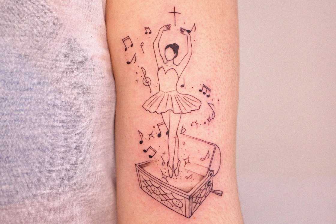 music tattoo