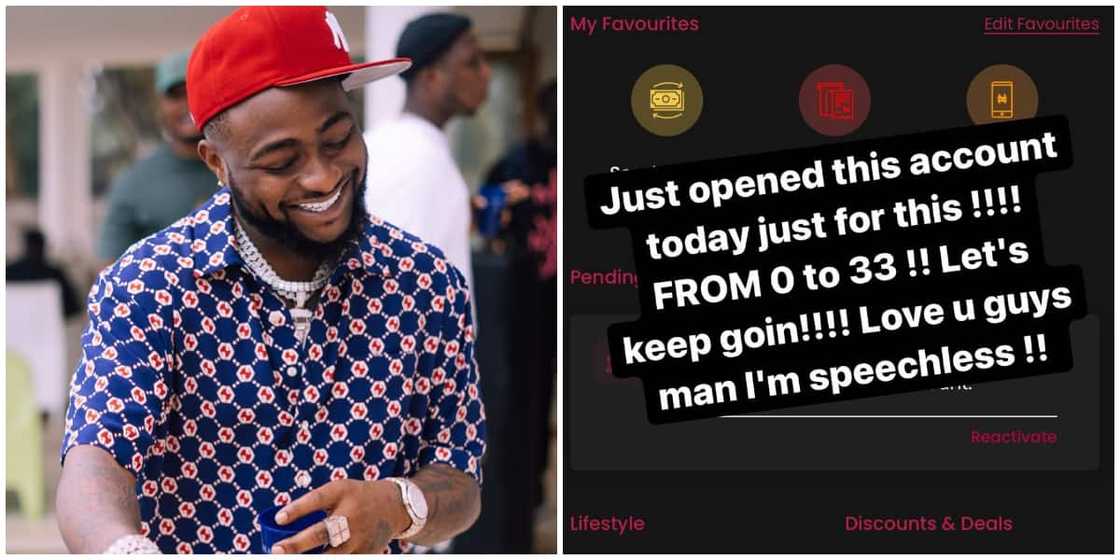 Davido happy as he makes over N33m in minutes Davido happy as he makes over N33m in minutes