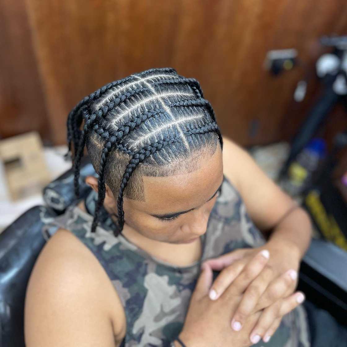 pop smoke braids for men