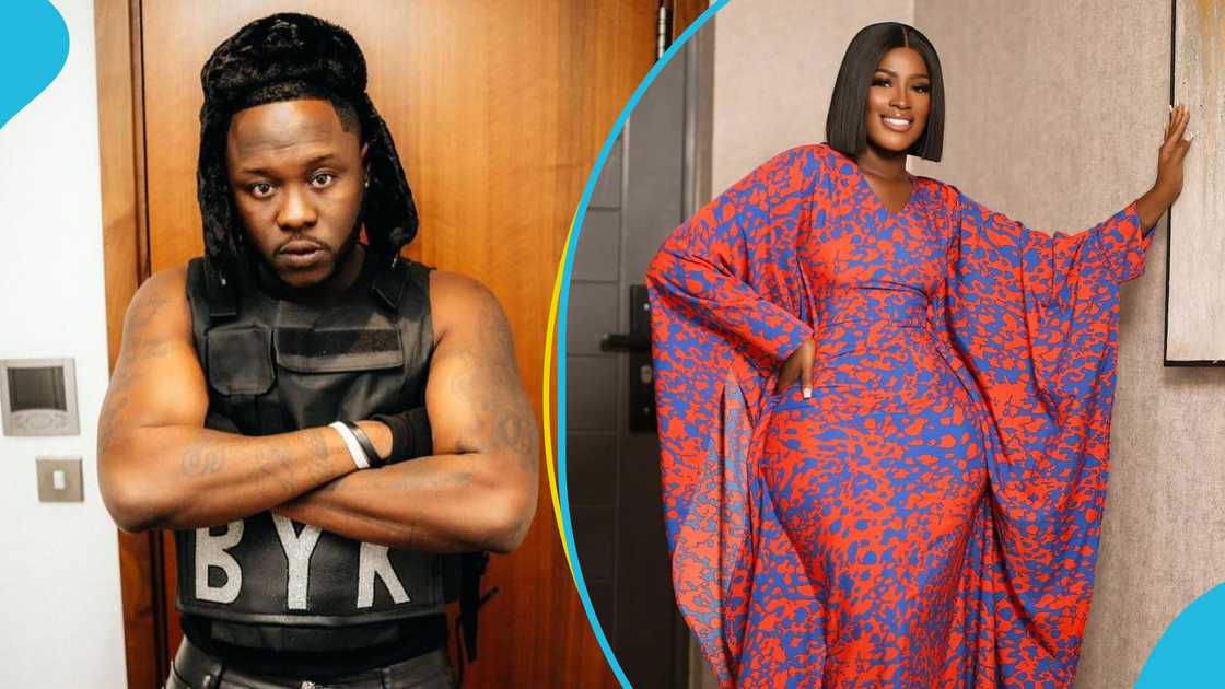 Medikal, Fella Makafui, Medikal and Fella Makafui's divorce, Medikal's allegations against Fella Makafui, Ghanaian rapper, Efia Odo's podcast Medikal, Fella Makafui, Medikal and Fella Makafui's divorce, Medikal's allegations against Fella Makafui, Ghanaian rapper, Efia Odo's podcast