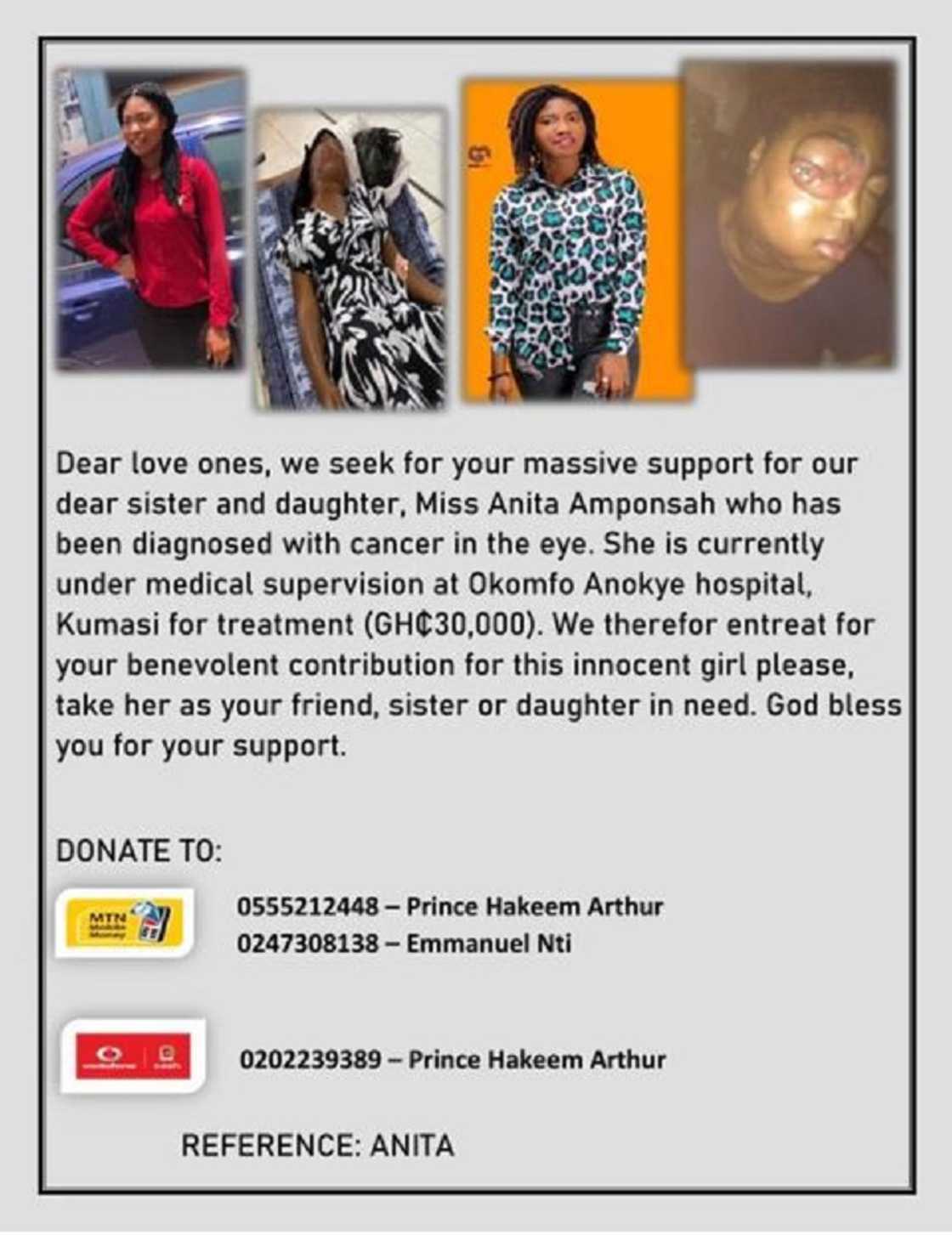 Anita Amponsah: Beautiful 22-year-old SHS graduate gets cancer Anita Amponsah: Beautiful 22-year-old SHS graduate gets cancer