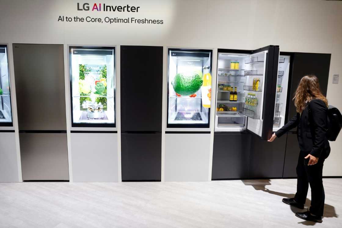 South Korean manufacturer LG displays refrigerators at the IFA consumer tech show South Korean manufacturer LG displays refrigerators at the IFA consumer tech show