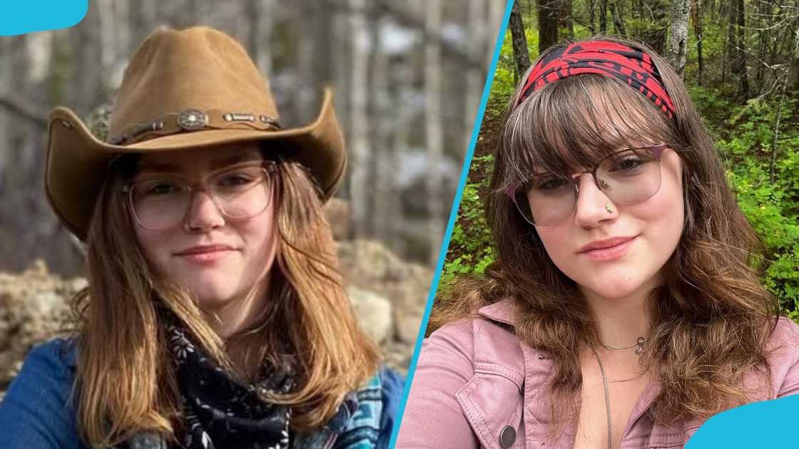 Rain Brown wearing a cowboy hat and a headscarf Rain Brown wearing a cowboy hat and a headscarf