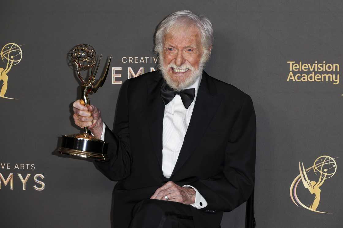 Van Dyke is at the 76th Creative Arts Emmy Awards in Los Angeles, California