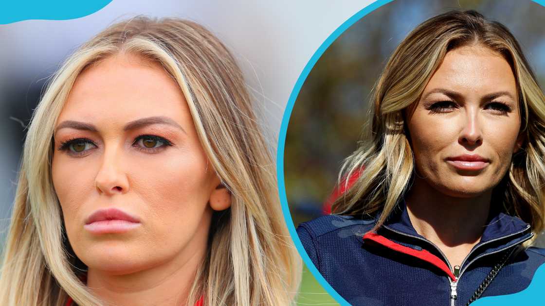Paulina Gretzky is in the second round of The Presidents Cup in Jersey City, NJ (L). She is at the singles matches of the 2016 Ryder Cup at Hazeltine National Golf Club (R) Paulina Gretzky is in the second round of The Presidents Cup in Jersey City, NJ (L). She is at the singles matches of the 2016 Ryder Cup at Hazeltine National Golf Club (R)