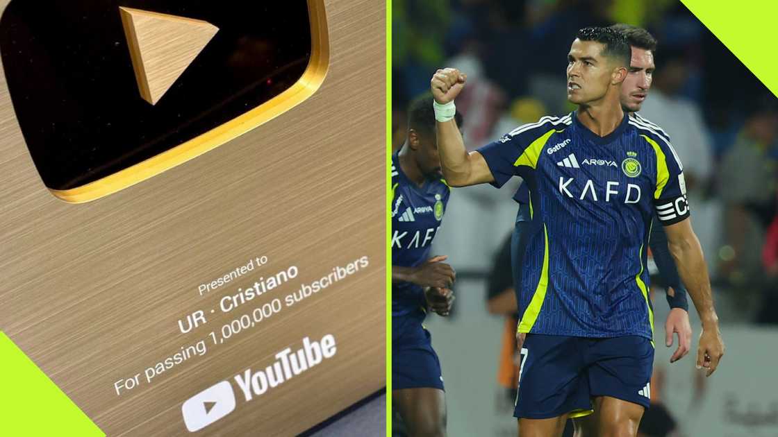 Cristiano Ronaldo bagged the gold creators award from YouTube after he launched his new channel. Cristiano Ronaldo bagged the gold creators award from YouTube after he launched his new channel.