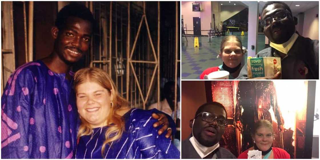 Social media users gush as Oyinbo lady pens sweet note to Nigerian hubby as she celebrates their 16th wedding anniversary