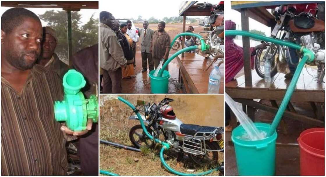 Amazing Photos Show Okada's Engine Serving as Pumping Machine for Farmers, People Praise it Amazing Photos Show Okada's Engine Serving as Pumping Machine for Farmers, People Praise it