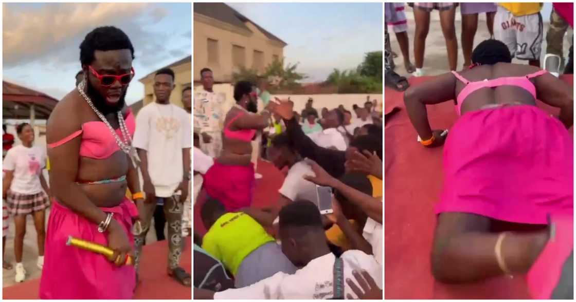 DJ Azonto performs at the College of Music, Swedru DJ Azonto performs at the College of Music, Swedru