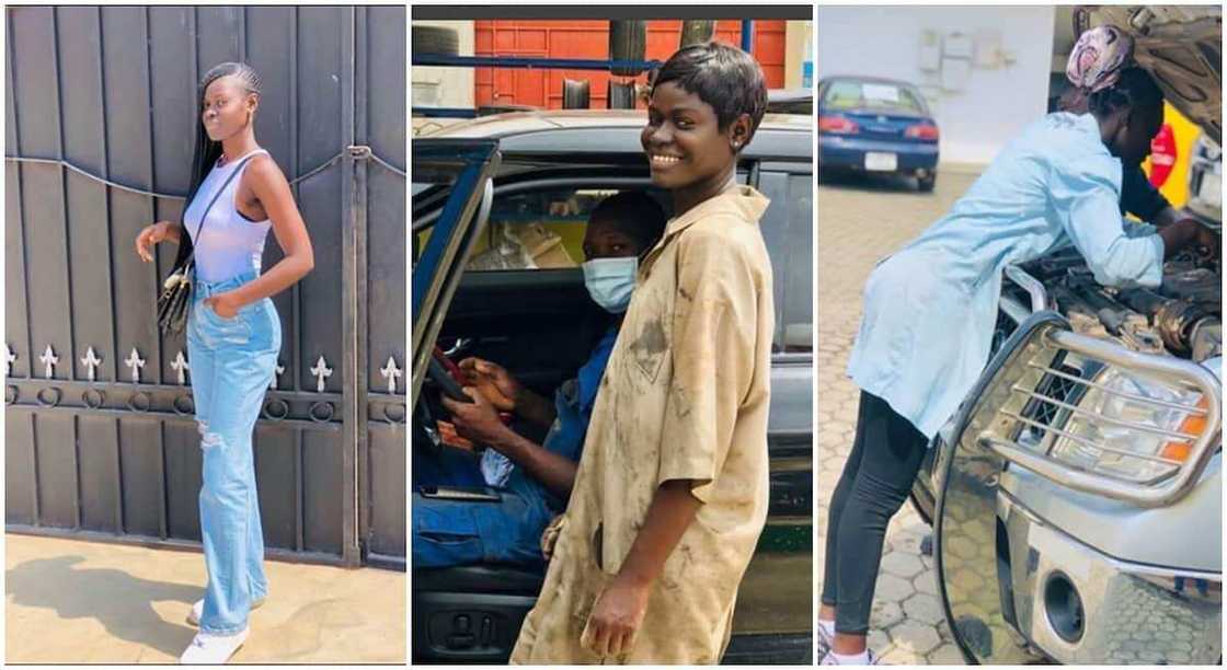 Photos of Ghanaian car engineer, Priscilla Amoah.