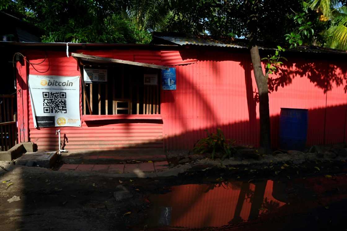 Maria Aguirre runs a small shop that accepts payments via bitcoin out of her house in in El Zonte beach