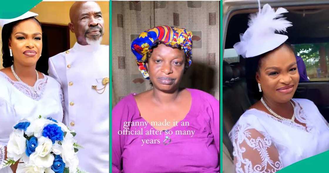 Nigerian lady finally gets married with her husband after many years