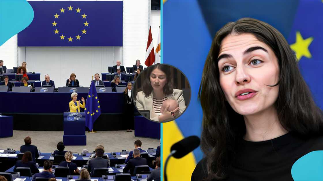 Romina Pourmokhtari, Swedish Climate Minister, EU Council meeting, parental leave policies, working mothers, infant at meetings, modern workplace flexibility, family-friendly policies, women in leadership Romina Pourmokhtari, Swedish Climate Minister, EU Council meeting, parental leave policies, working mothers, infant at meetings, modern workplace flexibility, family-friendly policies, women in leadership