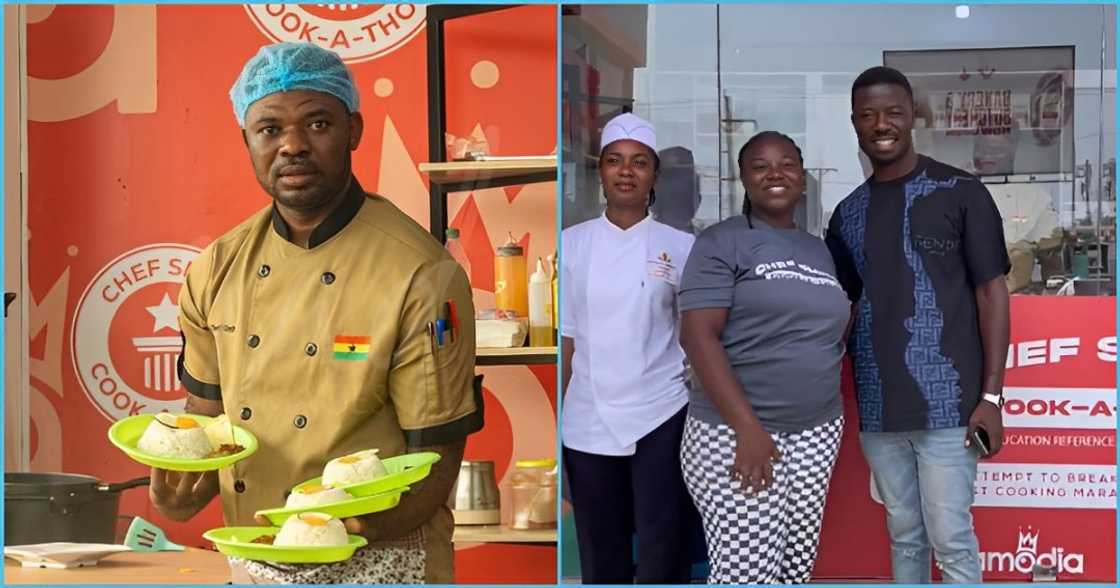 Photo of Chef Smith and Kwaku Manu Photo of Chef Smith and Kwaku Manu