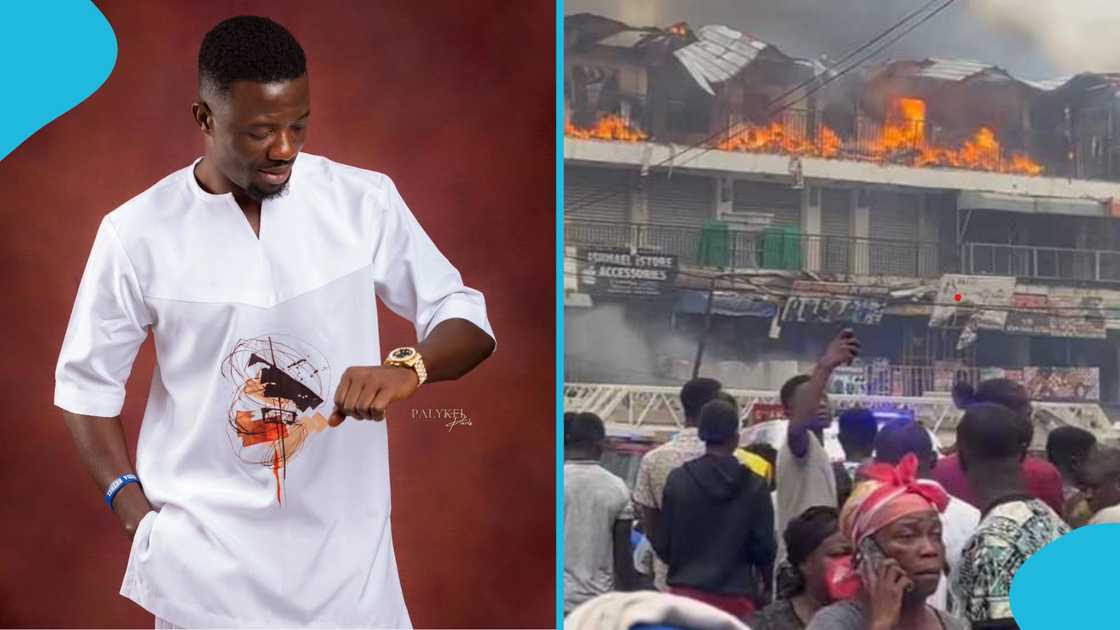 Kwaku Manu, social media, Ghanaians, online, Adum PZ, fire outbreaks in Ghana, Instagram. fires. Ghanaian actors Kwaku Manu, social media, Ghanaians, online, Adum PZ, fire outbreaks in Ghana, Instagram. fires. Ghanaian actors