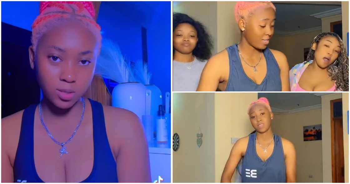 Jackline Mensah dancing with her friends Jackline Mensah dancing with her friends