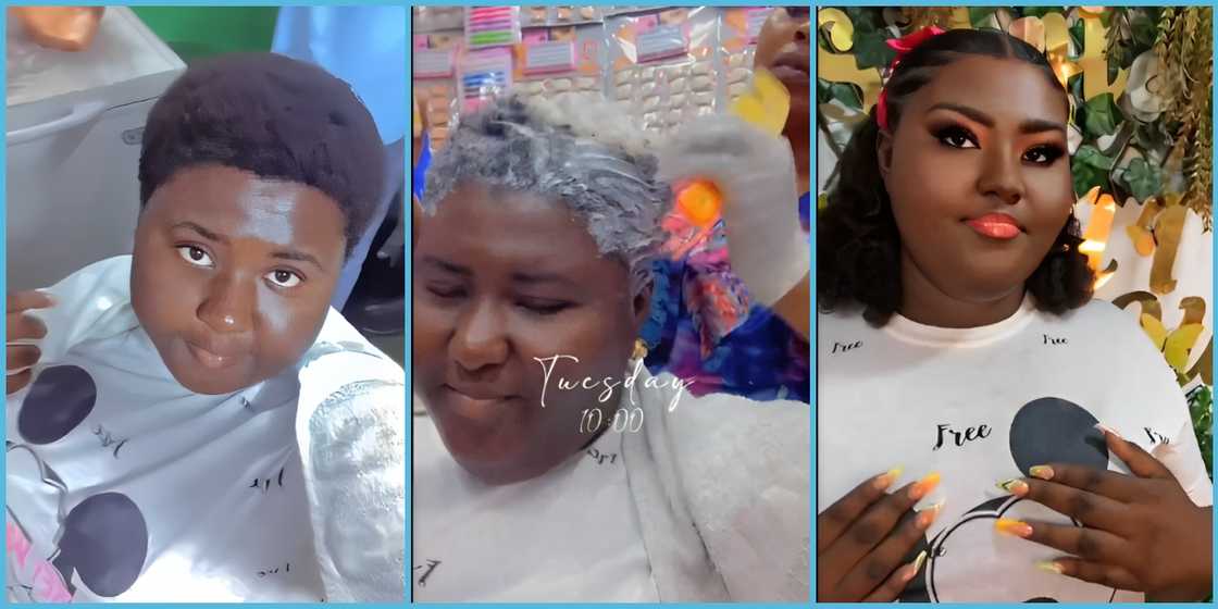 SHS Graduate shares transformation from schoolgirl to glamourous look after WASSCE