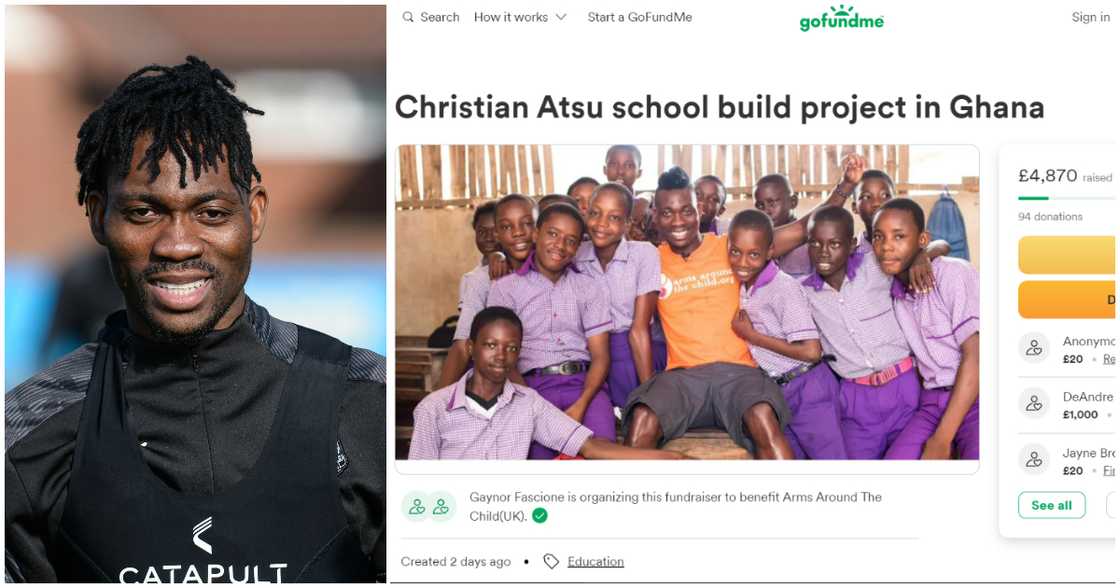 Newcastle fans raise funds for a school project in Ghana in honour of Christian Atsu. Newcastle fans raise funds for a school project in Ghana in honour of Christian Atsu.