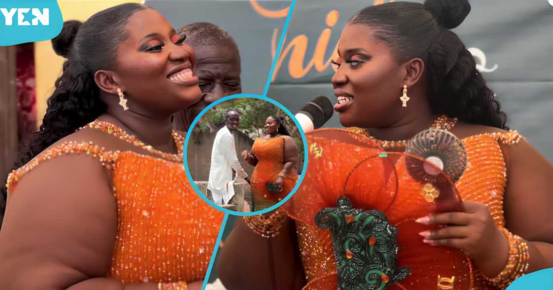 Mr and Mrs Ameke, Plus-Sized Bride, Kente Wedding Dress, Ghanaian Weddings, Traditional Wedding, Viral Wedding Videos