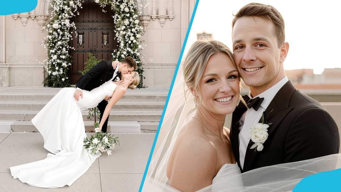 Brock Purdy and Jenna Brandt during their wedding day Brock Purdy and Jenna Brandt during their wedding day