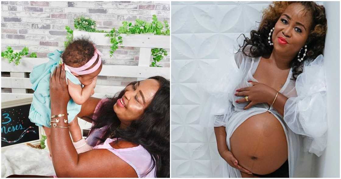 Photos of Mimi Andani and her baby