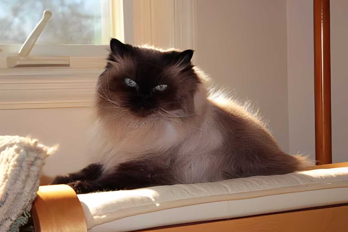 Sassy is lying on a matress Sassy is lying on a matress