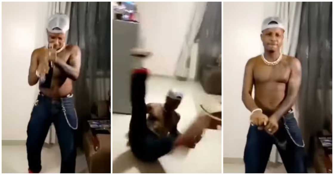 Kelvynboy Slips And Falls While Popping Champagne In Video Kelvynboy Slips And Falls While Popping Champagne In Video
