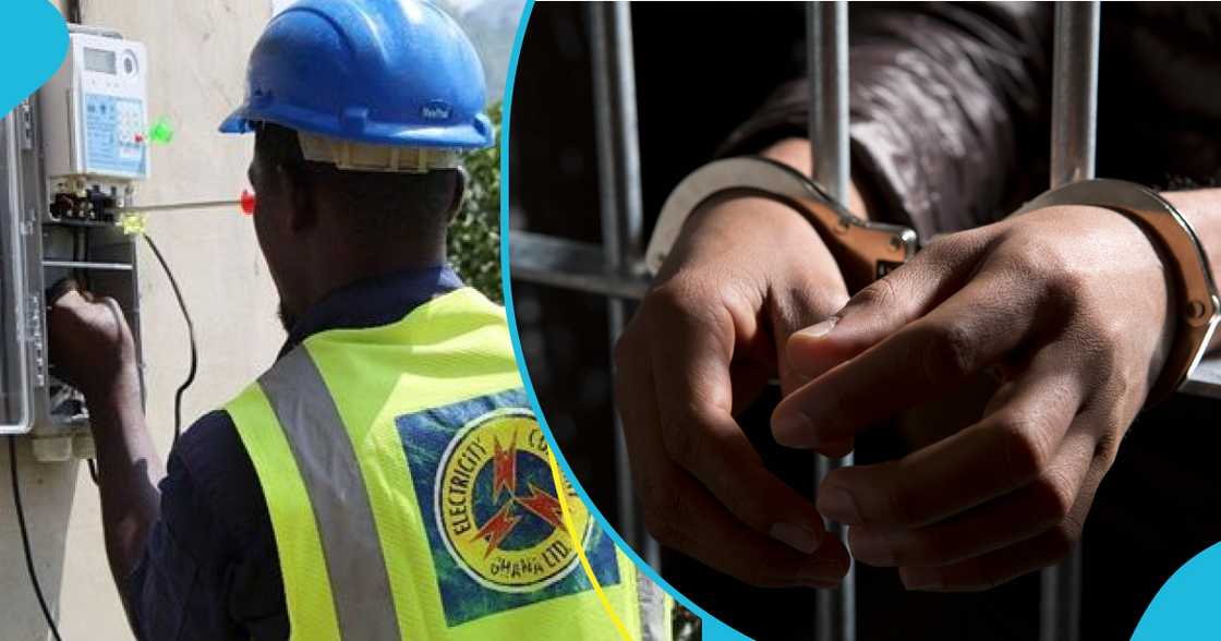 A fake ECG staff has been arrested after harassing clients over utility bills