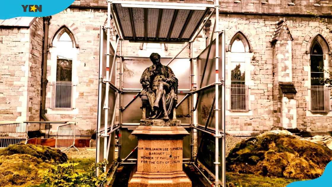 The statue of Sir Benjamin Lee Guinness