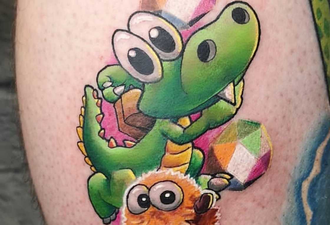 Croc tattoo from Legend of the Gobbos Croc tattoo from Legend of the Gobbos