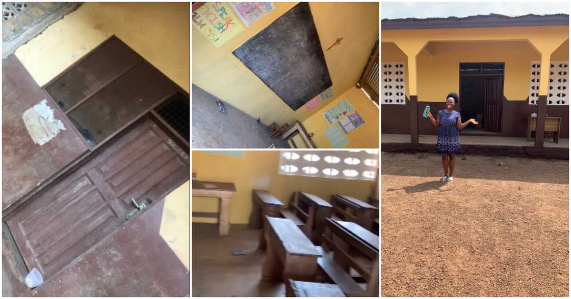 Ghanaian teacher gets her school painted with help from donors. Ghanaian teacher gets her school painted with help from donors.