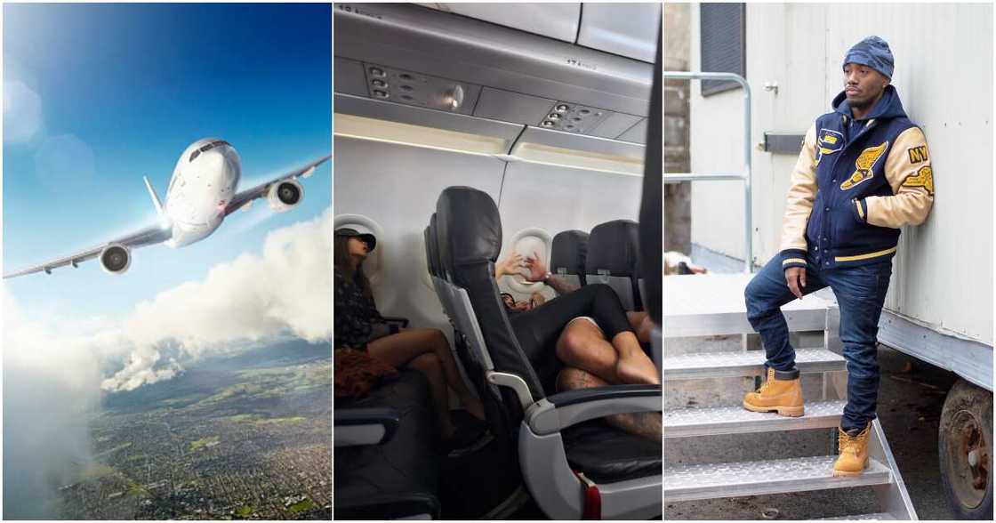 Man shares pictures of what two adults were engaged in on four-hour flight Man shares pictures of what two adults were engaged in on four-hour flight