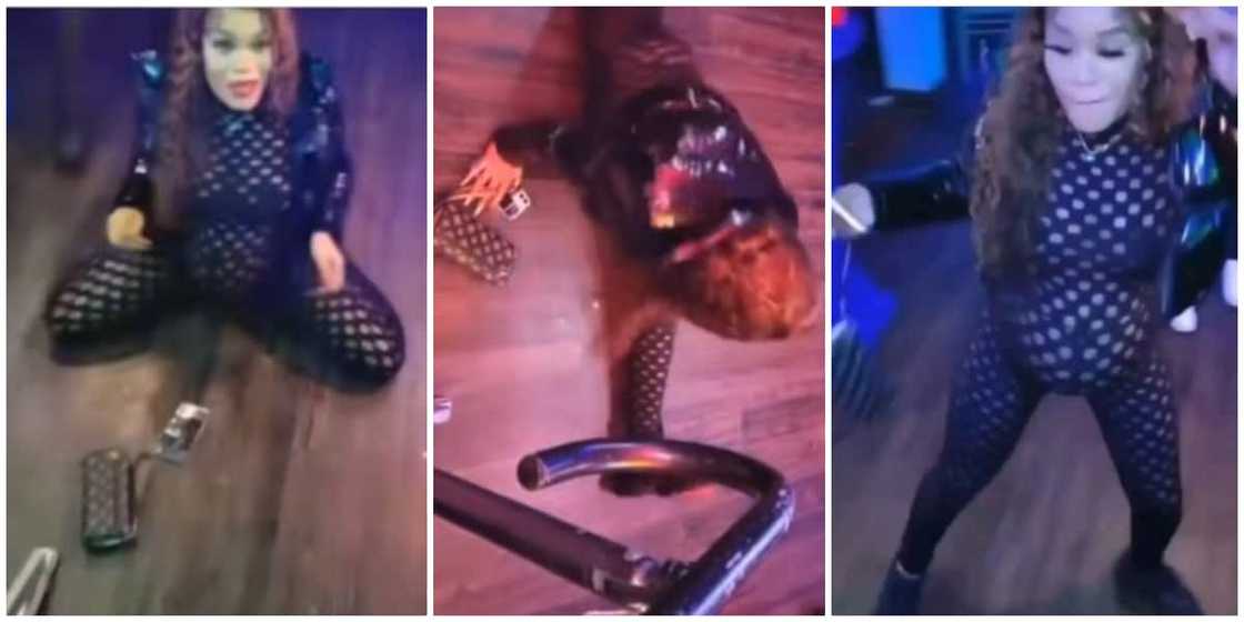 Poor child: Social media reacts as pregnant lady dances hard, twerks and splits at event in viral video Poor child: Social media reacts as pregnant lady dances hard, twerks and splits at event in viral video