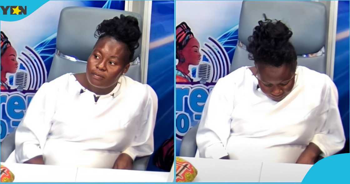 The photo of the married woman who wept on Auntie Naa's show over the actions of his husband's mistress. The photo of the married woman who wept on Auntie Naa's show over the actions of his husband's mistress.