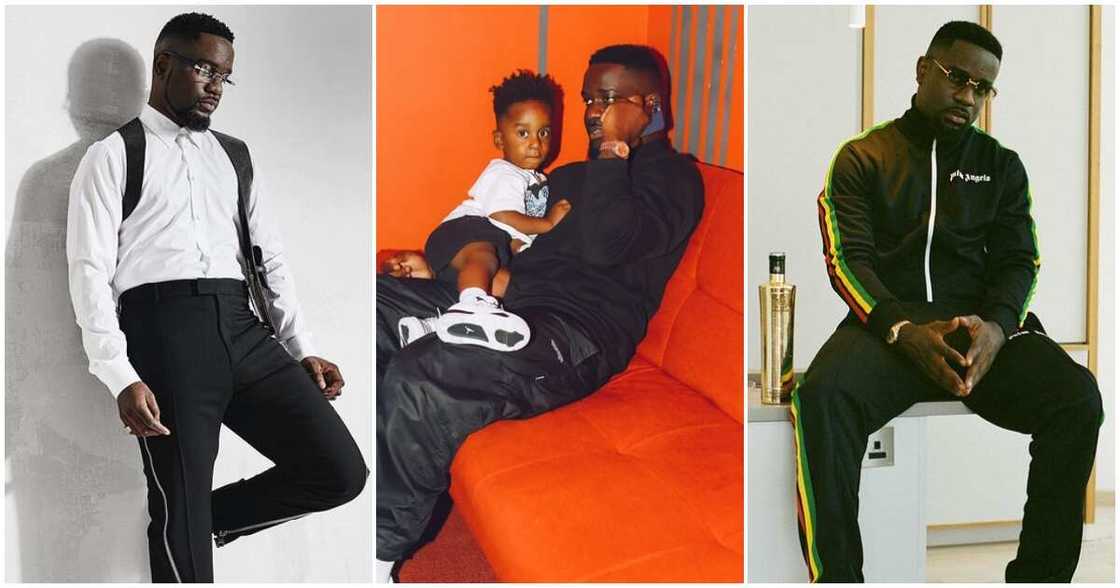 Sarkodie and son MJ Sarkodie and son MJ